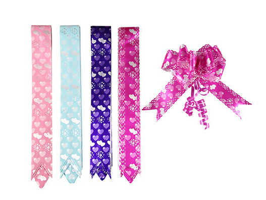 18mm PP prinnted butterfly ribbon bow 90U - 200U Thickness , ribbon pull bows supplier