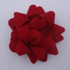 China Velvet Flocked Red Curly Ribbon Bow 6 Inch Diameter Big Size Star distributor