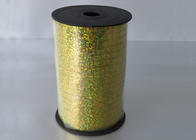 China Gold Holographic Curling ribbon for Fruit basket , Cake box 3 / 16" Width 250y  Length distributor