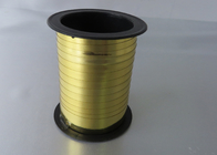 China Yellow Gold Metallic Curling ribbon 10mm X 10m for gift packing and decoration distributor