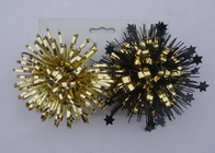 Best Gold yellow 4Inch PET Firework fancy bows for wrapping paper , gift bags and tissue for sale