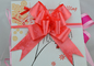 Rose Printed or Heart logo Pull bow for Holiday and valentaine day gift packing supplier