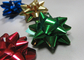 2.5” Diameter gift wrap and bows , Multi metallic pom pom bow for Festival Decoration supplier