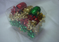 Metallic , PET and polyester shining Gift Wrap Ribbon set with christmas tinsel supplier