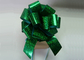 Holographic Green Fushia Pom Pom bow 4" dia 250mm width for gift promotion supplier