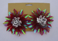 4" PET fancy ribbon bow for Christmas Holiday decoration and promotion supplier