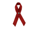Small ribbon bow Tie , Satin Red AIDS bow with safety pin to sign AIDS mark supplier