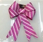 Metallic PVC Holiday Decoration Ribbon Bow Tie , wrapping glitter ribbon bow supplier