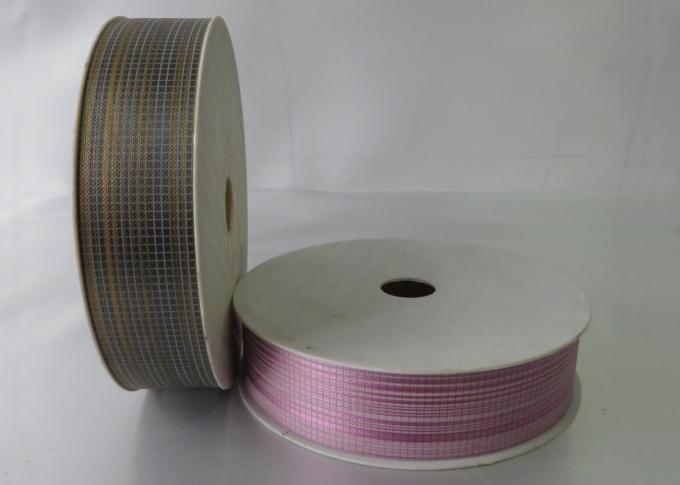 Personalised PP printed and embossed ribbon fabric and  non - woven 12mm - 100mm Width