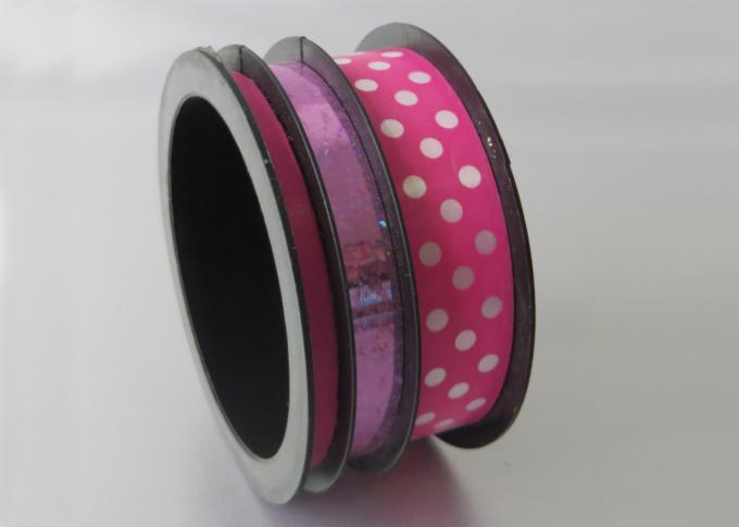 4 Channel multi color premium ribbon Roll 10mm width , PP printed , Solid and metalic ribbon