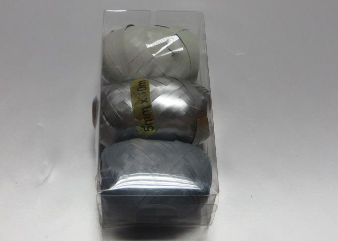 5mm X 10m Matt metallic printed Curling Ribbon Egg , solid Embossed Ribbon