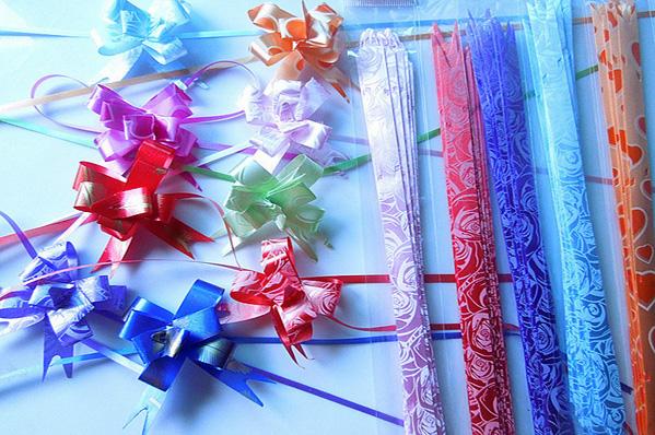 15 * 300mm Butterfly Pull Bows for Floral Decoration , christmas gift box ribbons and bows