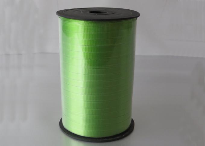 Durable Poly Christmas Gift Lime  PP Lacquer Curling Ribbon 5mm * 250 Yards