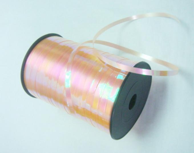 Rain Bow Crimped Ribbon 250Y Length 5mm Width For Restaurants / Gift Stores