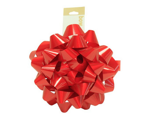 Lacquer , metallic Medium Size Red yellow green christmas gift bow 5.5 Inch Diameter