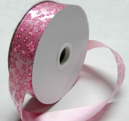Personalised 32mm x 90y Printed Red Ribbon Roll / reel for Gift , Balloon supplier