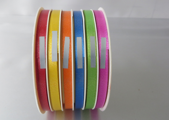 4 / 6 channel wrapping ribbon Roll 5mm , 10mm width for products packing supplier