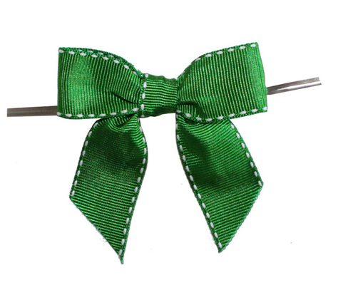 tied Decorative ribbon bow tie for wedding with grosgrain , tie bow ribbon supplier