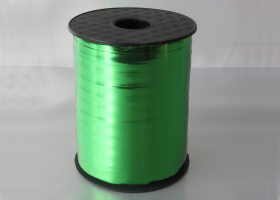 Cake box 3 / 8" Width 250y  Length , Green Metallic christmas Curling ribbon supplier