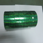 China 22mm x  50Y Green Laser Ribbon Roll In Holographic Materials Used Bird Frighten distributor