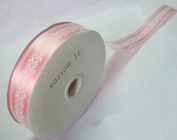 Best Promtional Bright Pink Printing Ribbon Roll For Gift Wrapping for sale