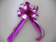 China Custom Printed Gift Wrap Pull Ribbon Bows Christmas Christmas Bows And Ribbon distributor
