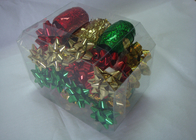 China Metallic , PET and polyester shining Gift Wrap Ribbon set with christmas tinsel distributor