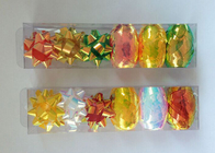 China PET and Iridescent Gift Wrap Ribbon Set , christmas gift ribbon with star and egg bow distributor