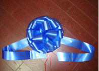 China Windshield Pom Pom Bow ribbon for wedding car , large gift loop bows for ceremony distributor