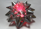 10CM Dia Metallic LED Ribbon Bow for gift decorations , Pink Blue Silver Star Bow supplier