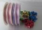 Beautiful 4 / 6 channel wrapping ribbon 5mm , 10mm width for mixed color products packing supplier