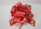 Christmas Gift  Stripes , Swirls Pom Pom Bow  , 5" Wide wired ribbon bows 120U Thickness supplier