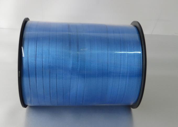 Polypropylene Solid plain Teal Green / Blue Curling balloon ribbon 120U Thickness