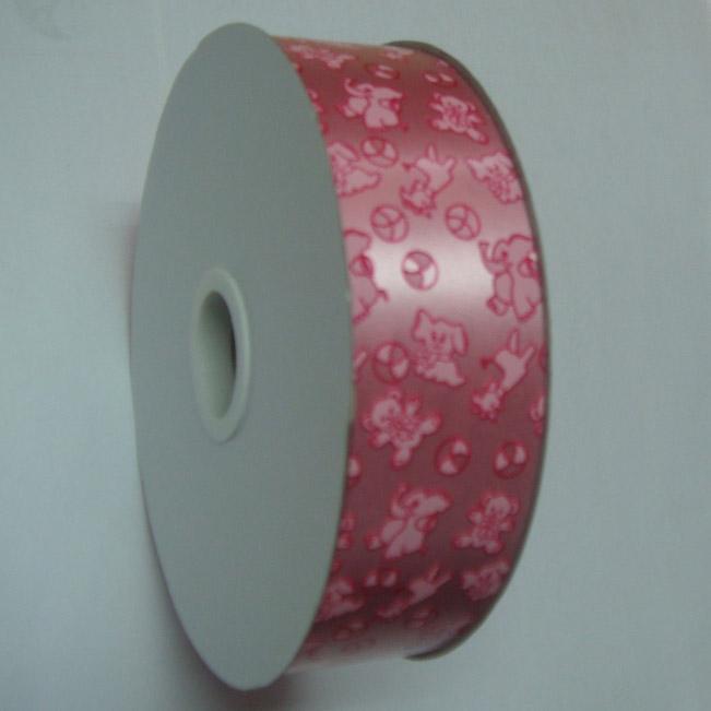 Personalised 32mm x 90y Printed Red Ribbon Roll / reel for Gift , Balloon