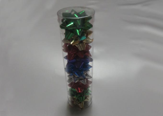 Pink , Green , Black Glitter Gift Bow for Halloween Decoration with Cylinder PVC box