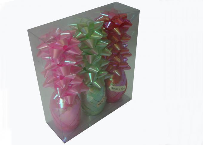 Mixed Ribbon egg and ribbon star bow set for Christmas gift wrapping ribbon bows