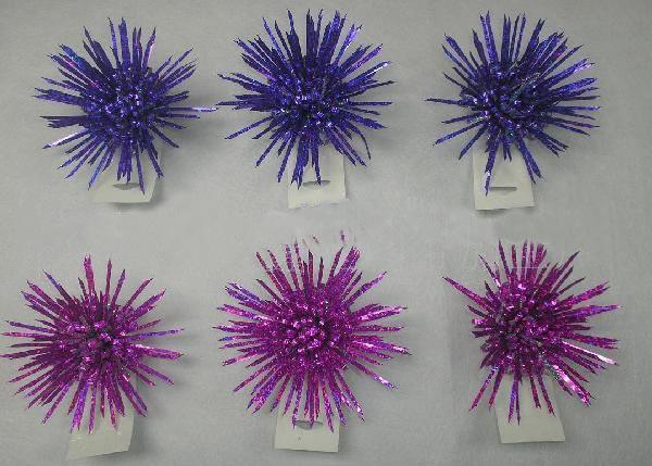 5" Luxury Fancy bows for New Year decoration , hand made PET Firework Bow