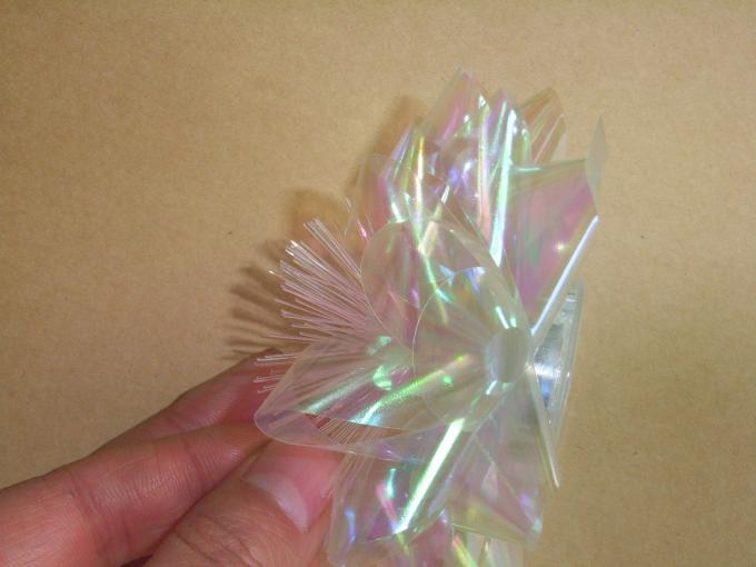 3.5Inch Iridescent LED Ribbon Bowin for Gift packaging and Christmas decorations