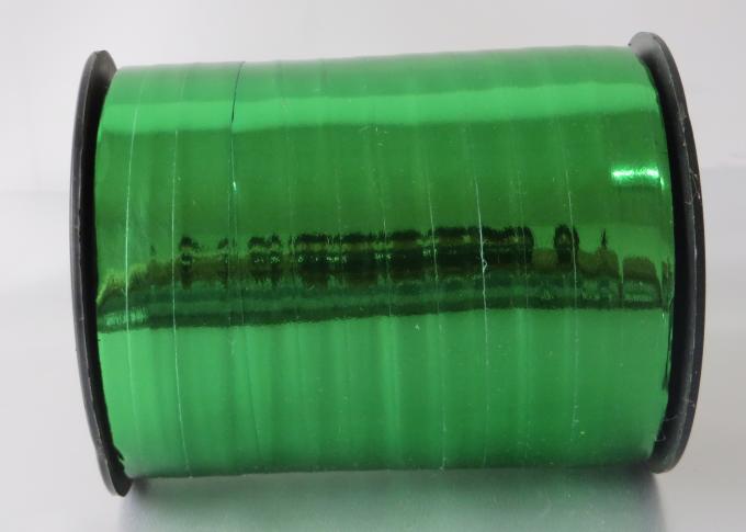 Cake box 3 / 8" Width 250y  Length , Green Metallic christmas Curling ribbon