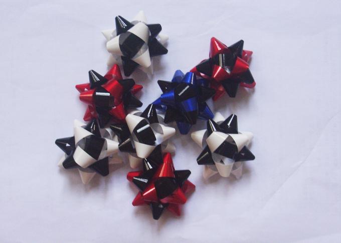 Multi material and colors gift decoration star bow christmas decoration 2” - 4"
