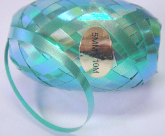 Iridescent rainbow 5mm10m Curling Ribbon Egg , Wedding pp ribbon